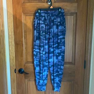 Zenana Blue Camo Joggers